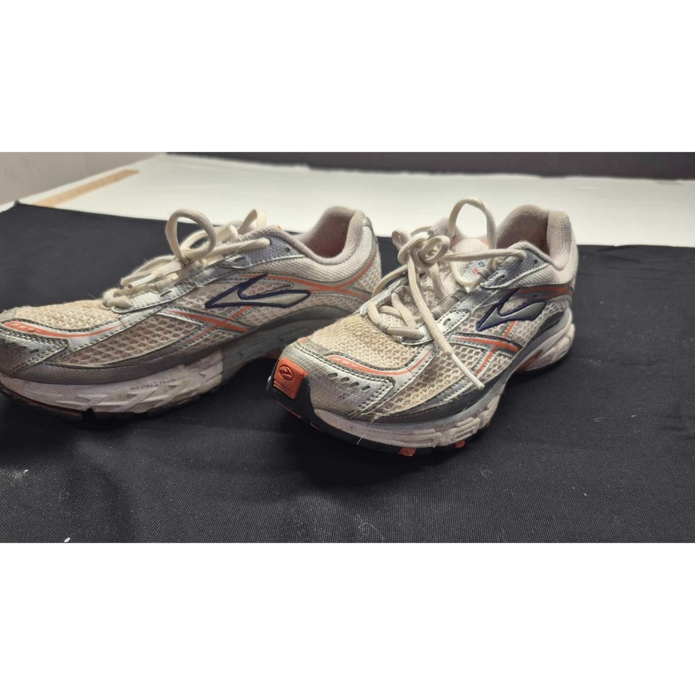 Brookes Switch 3 women's white sneakers orange/navy/gray‎ trim athletic sz. 8.5 - Picture 6 of 14